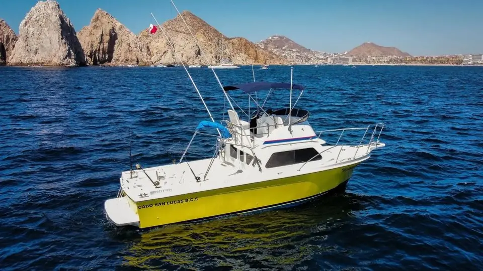 33' Uniflite fishing charter in Cabo San Lucas